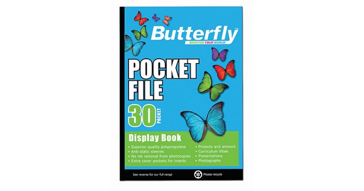 Butterfly POCKET FILE A4 30 Pocket*207647*