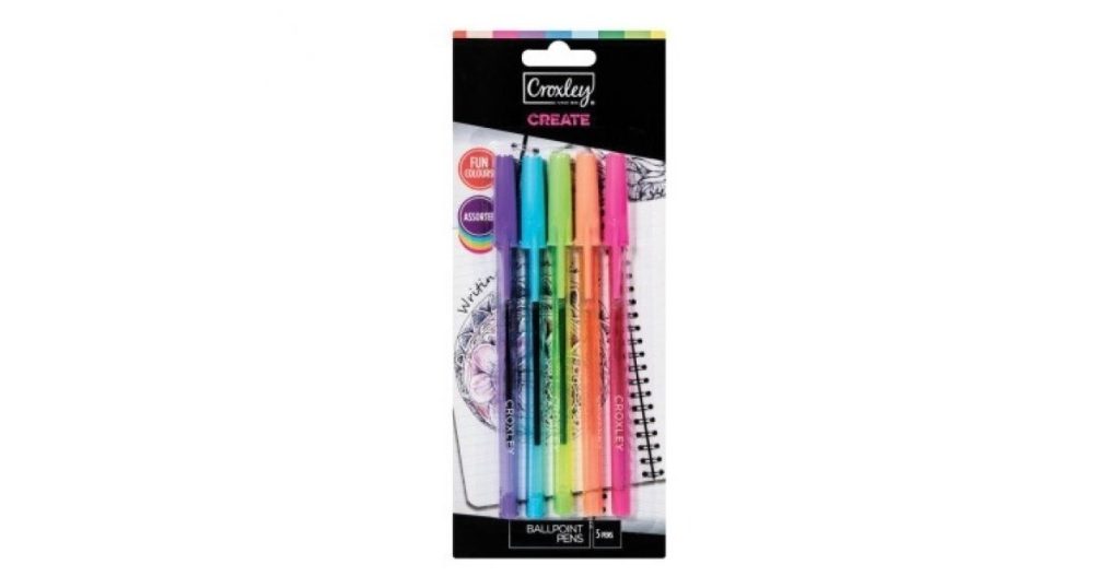 Croxley PEN Fun Colours Ballpoint Set5 (PEN9128C)*100110*