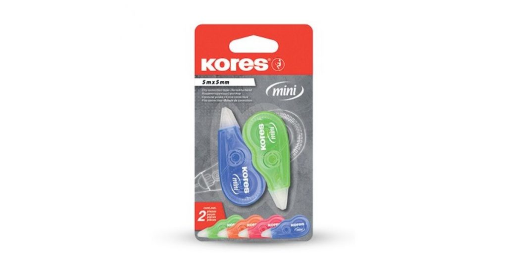 Kores CORRECTION TAPE Mini 5X5m Pk2 (84121)*941141*