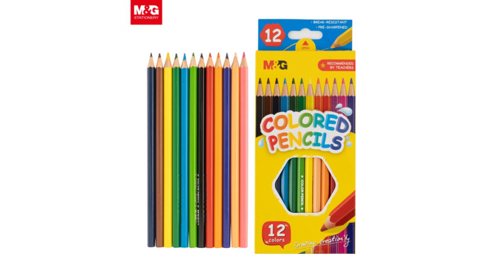 M&G Colour Pencils Cats Triangular Pk12 (343A1)