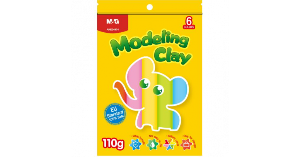 M&G Modelling Clay Set6 110g (04474)