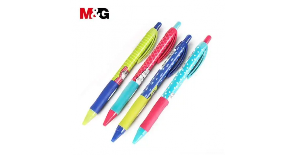 M&G Pen Cats BP Retract Jumbo Clip Blue Ink 0.7 (2017)
