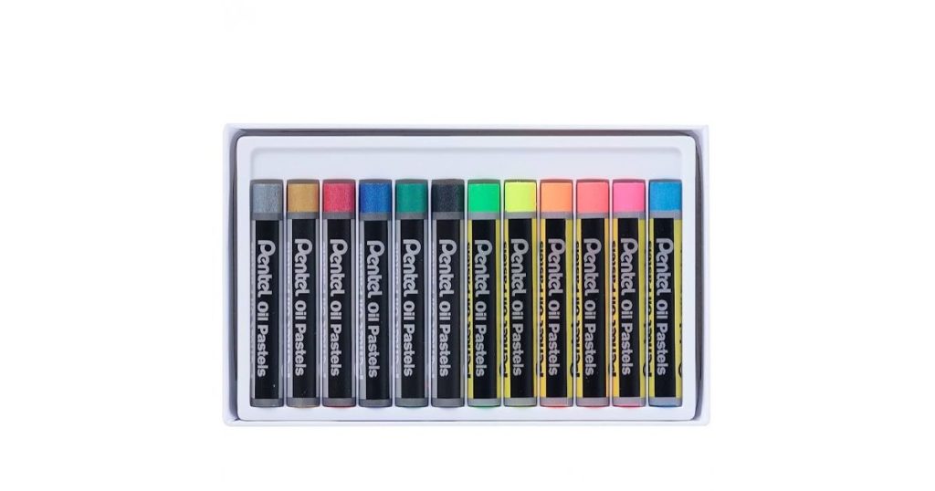 Pentel OIL PASTELS Metallic & Fluor Acid-Free (PHN-MF12)*102759*