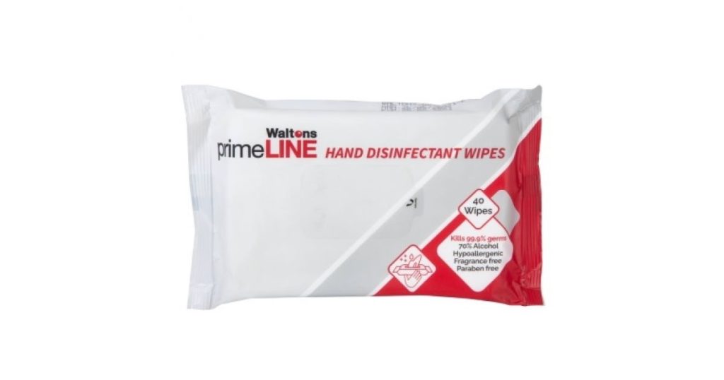 Primeline 70% Alcohol Sanitizer Wipes Pack40 WPH15 N00419*101882*