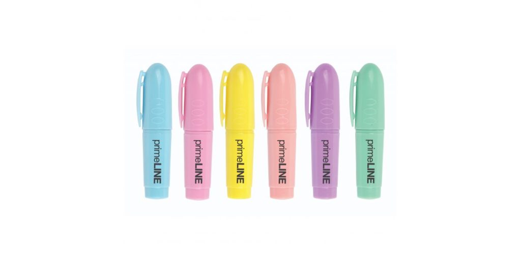 Primeline HIGHLIGHTER Mini Pastel Asst Set6*302988*