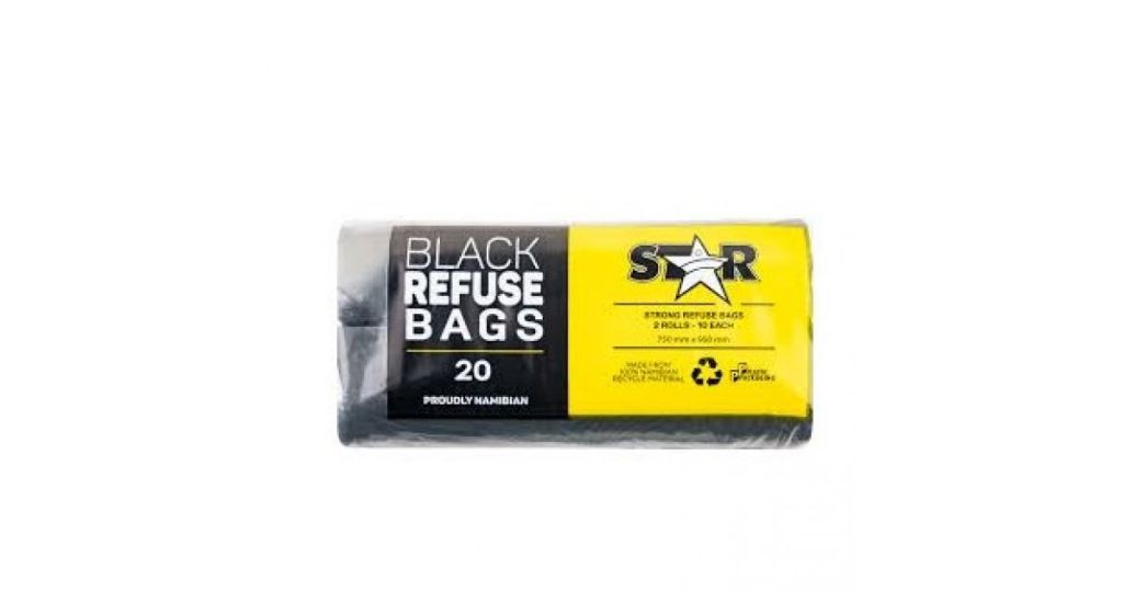 Star Refuse Bag Black 750X950mm 18Mic Pk2 (9010000082)