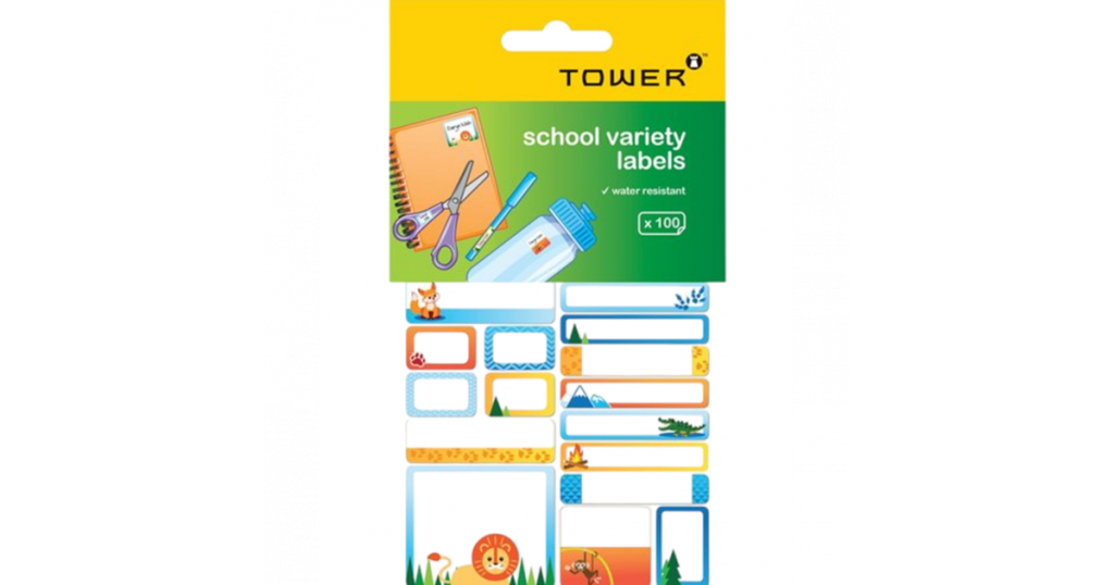 Tower NAME LABELS Boys Jungle Pk100