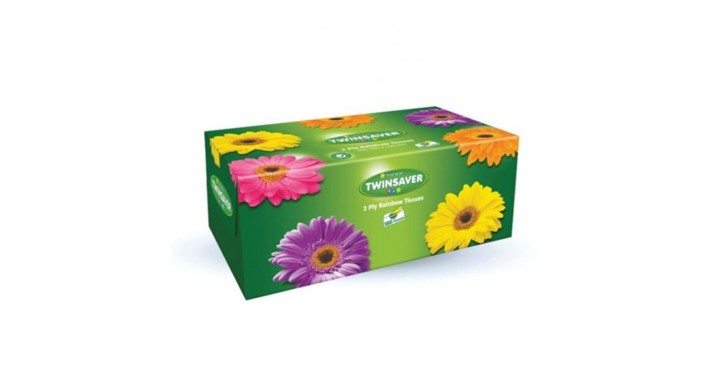 Twinsaver Tissues Rainbow 2 Ply Pk180*103936*