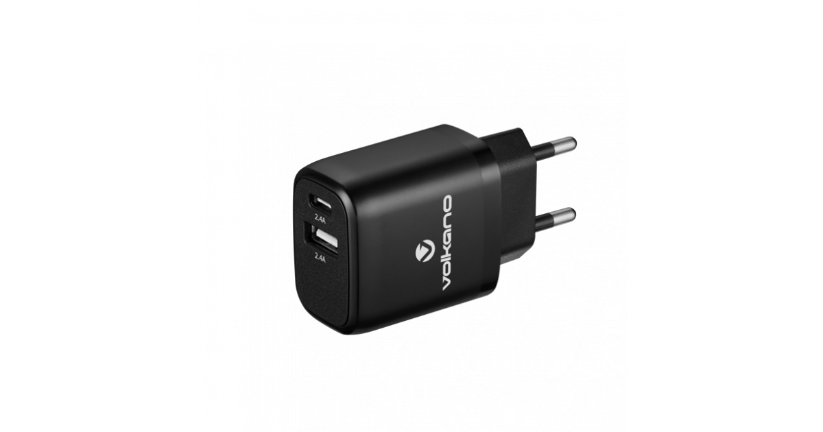 Volkano On The Go USB & Type-C Wall Charger (VK-PDQ005-BK)*104492*
