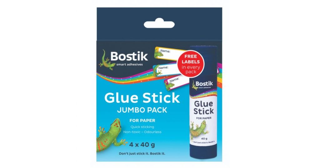 Bostik GLUE STICK Jumbo Pack With Labels 4x40g*103527*