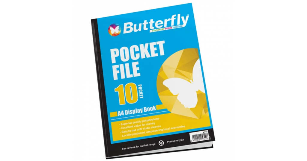 Butterfly POCKET FILE A4 10 Pocket