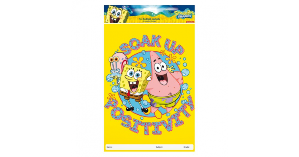 Creative BOOKCOVER A4 Spongebob Coral Pk5 (3283SS26)