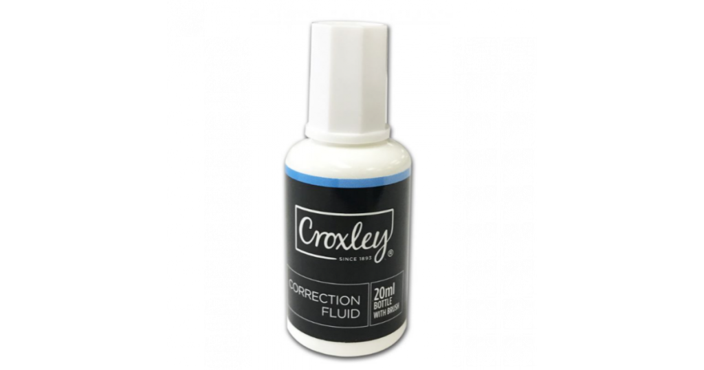 Croxley CORRECTION Fluid Bottle Brush 20ml (COR8020)
