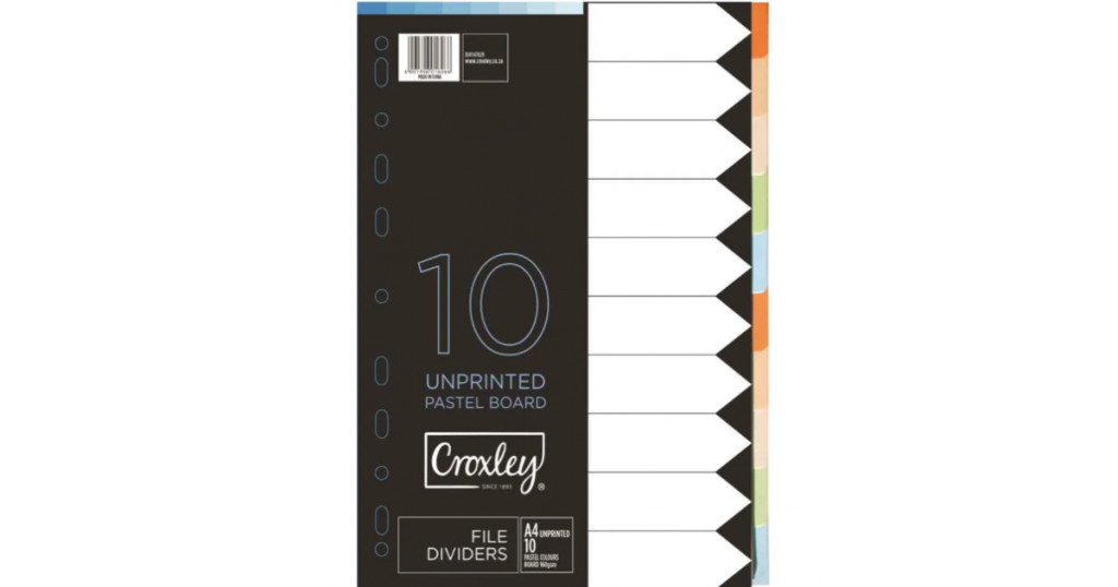 Croxley INDEX A4 Manilla 10-To-View (JD1478)