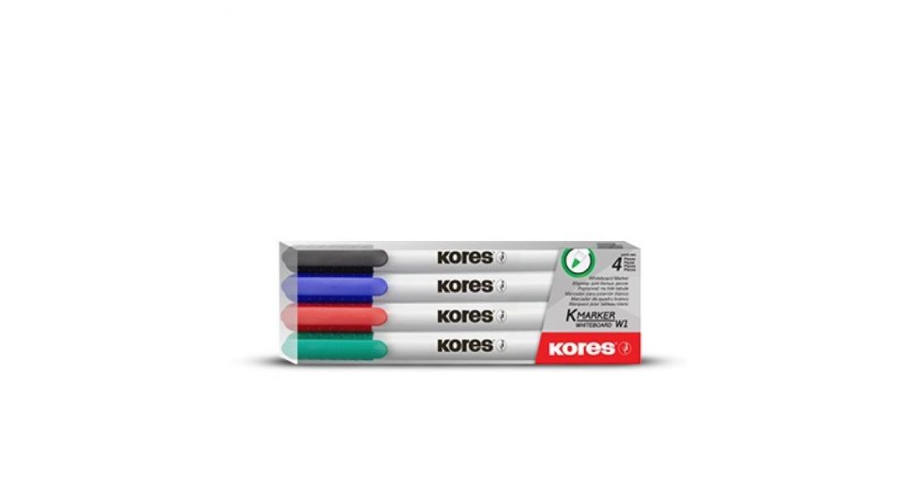 Kores MARKER Whiteboard Fine Tip Pen Type Set4 (22840)*104661*