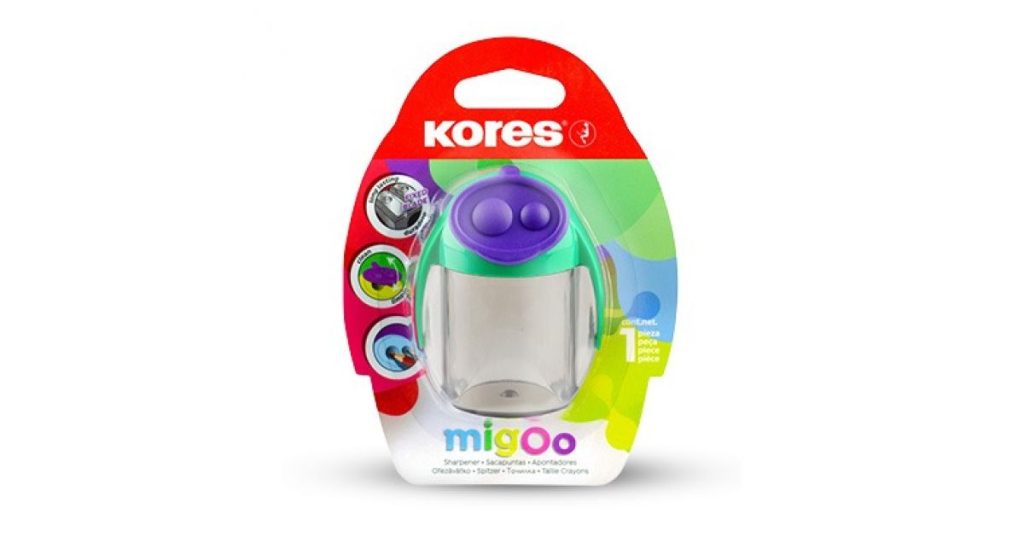 Kores SHARPENER Migoo Double Hole Blister Pk1 (35828)*104645*