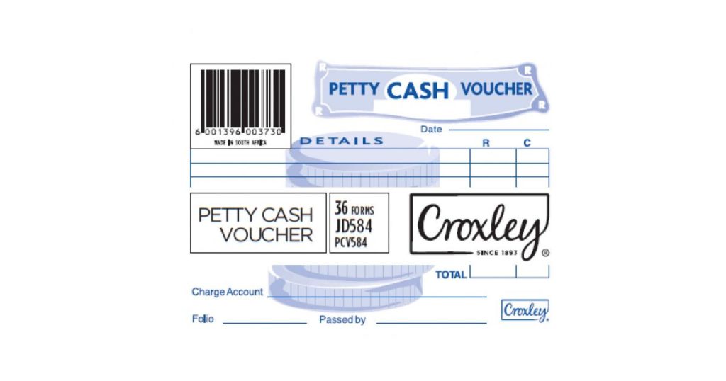 PETTY CASH VOUCHER JD584 36FORMS 99X135 W18 50*811711*