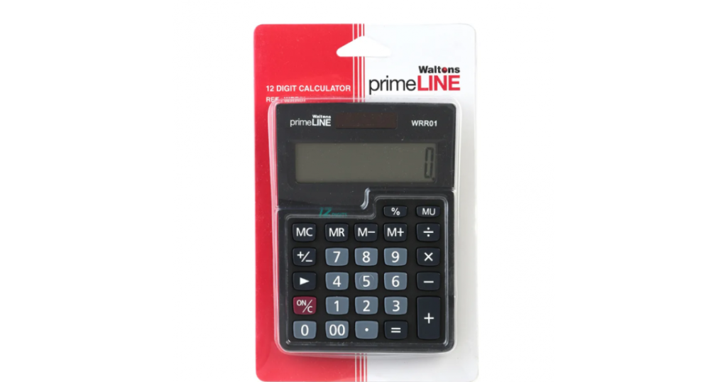 Primeline CALCULATOR 12 Digit Medium 145x103m (WRR01)