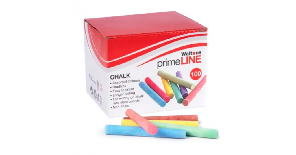 Primeline CHALK Asst Colours Pk100