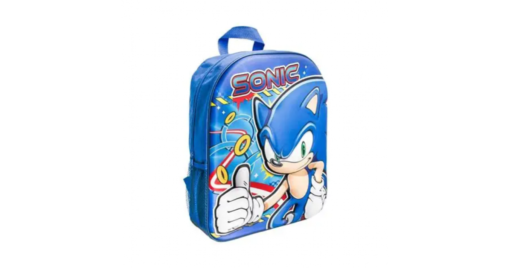 Sonic 3D Embossed Backpack