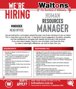 VACANCY_HR Manager