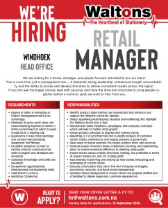 VACANCY_Retail Manager