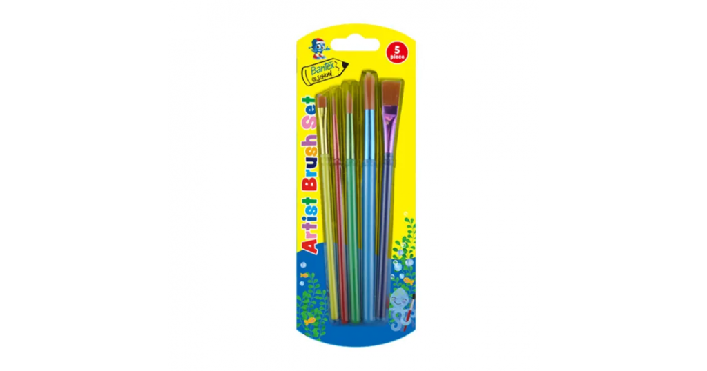 Bantex PAINT BRUSHES Asst Sizes Set5 (BKR971857)