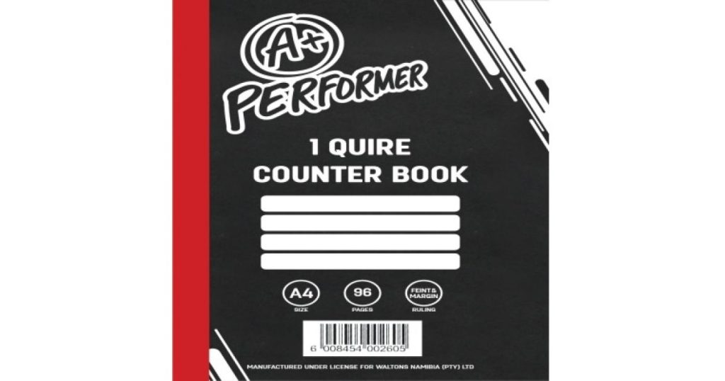 BOOK A4 288pg 3Quire Feint Ruled Hard Cover A+*204643*