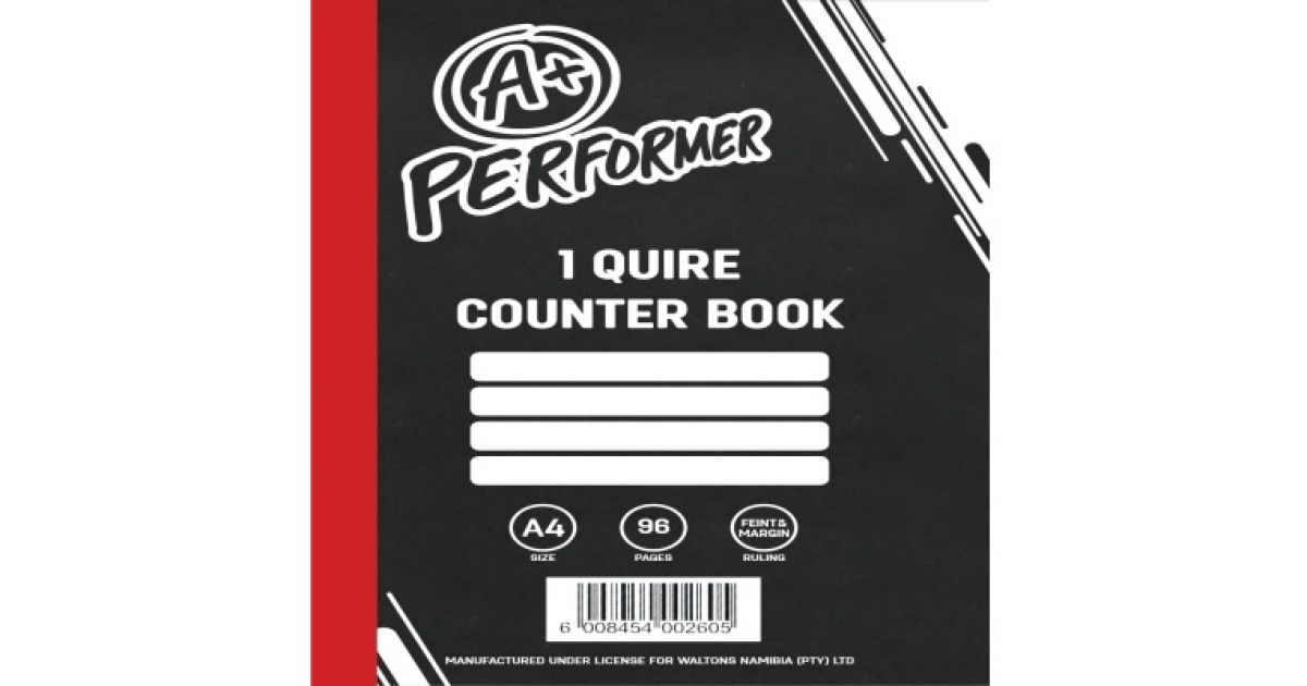 BOOK A4 96pg 1Quire Feint Ruled Hard Cover A+*204475*