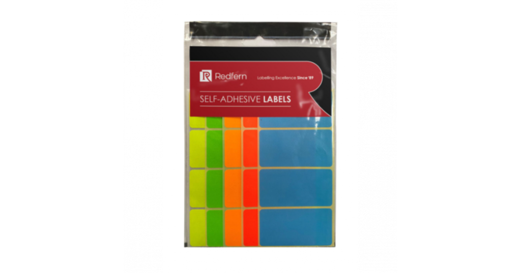 Book LABELS Fluo Asst Pack20*15888*