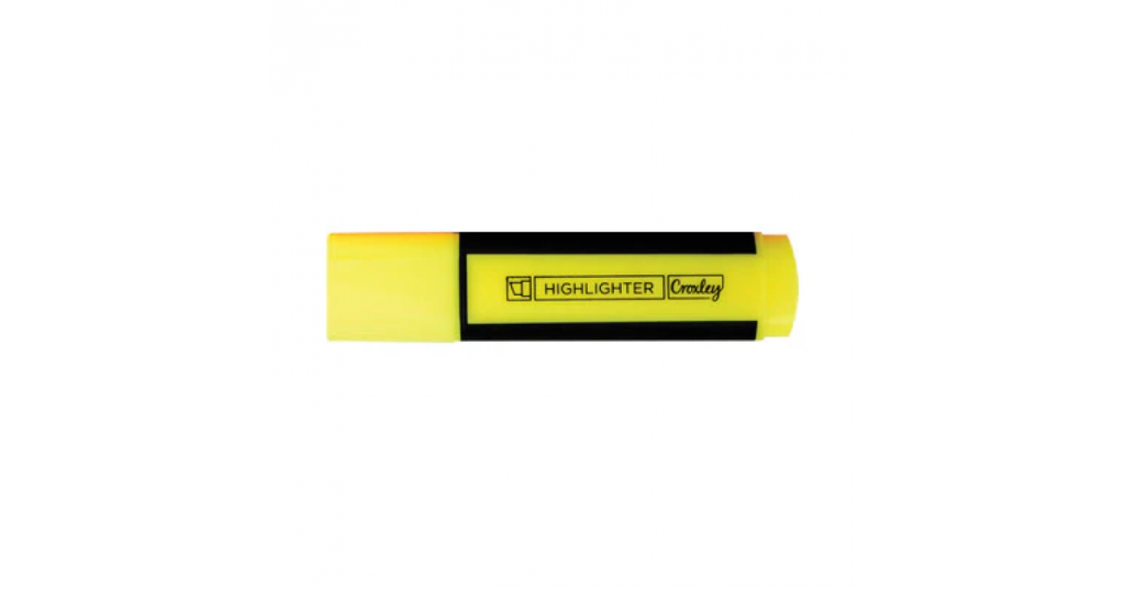 Croxley HIGHLIGHTER Single Yellow