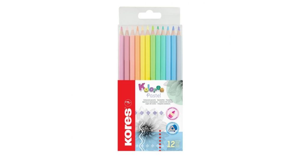 Kores Kolores COLOUR PENCIL Triangular Pastel Pk12 (93311)