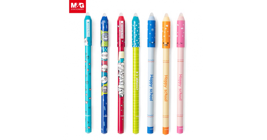 M&G Pen Cats BP Kawaii Design Clip Blue Ink 0.7 Asst (4571)