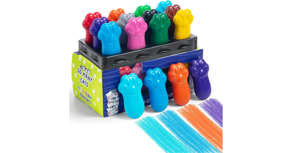 M&G Wax Crayons Cats Claw Shape Pk12 (4151)