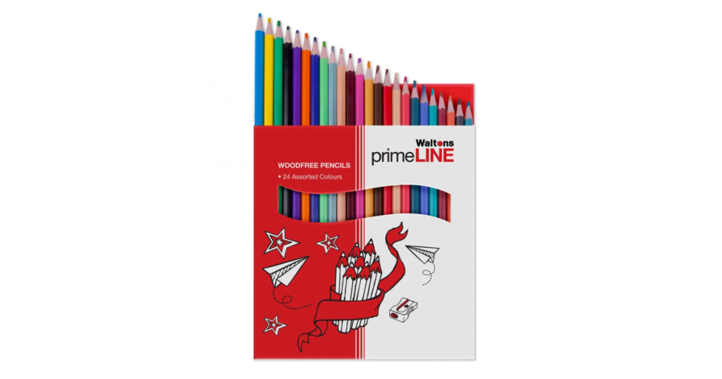 Primeline COLOUR PENCILS Wood Free Set24