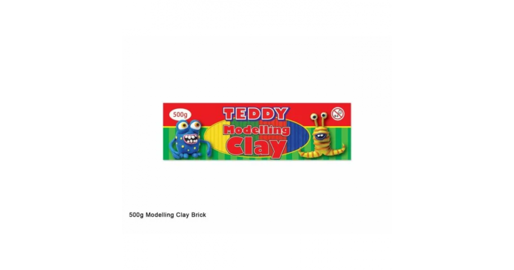 Teddy CLAY Modelling Assorted 500g (MODC-500G)